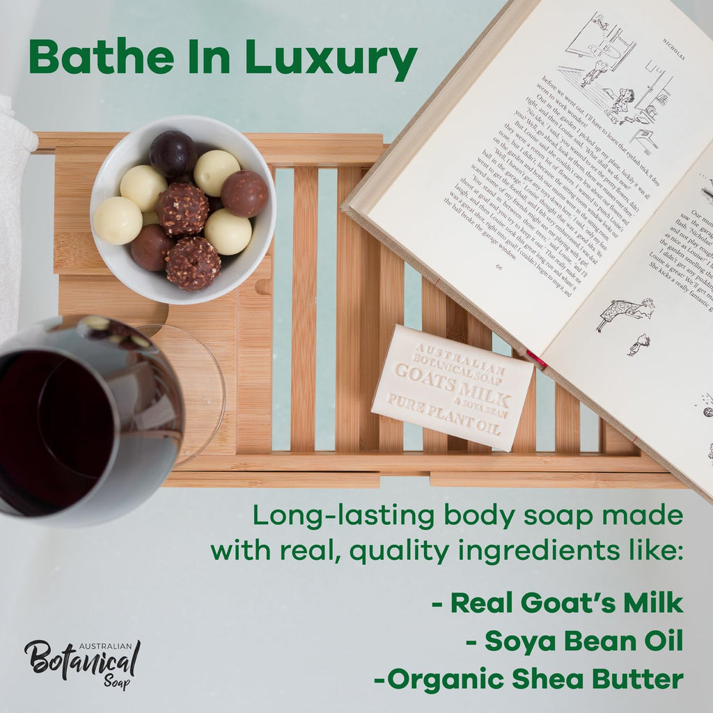 Botanical Soap 6.6 OZ, Pack of 8, Goat Milk Soap Bars with Soya Bean Oil